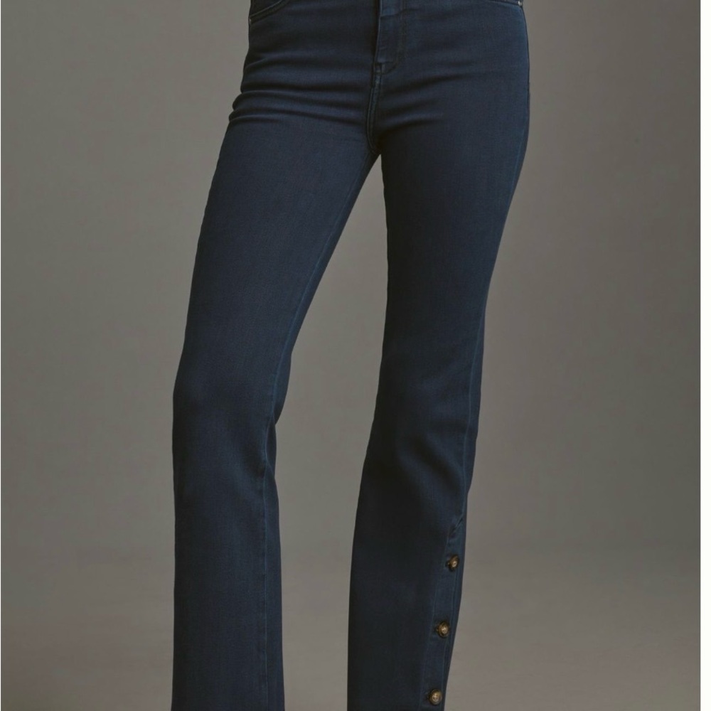 Anthropologie Pilcro Split Button Mid Rise Jean. Size 30